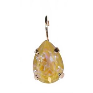NEW MARIANA women's amber pear shape earrings in yellow